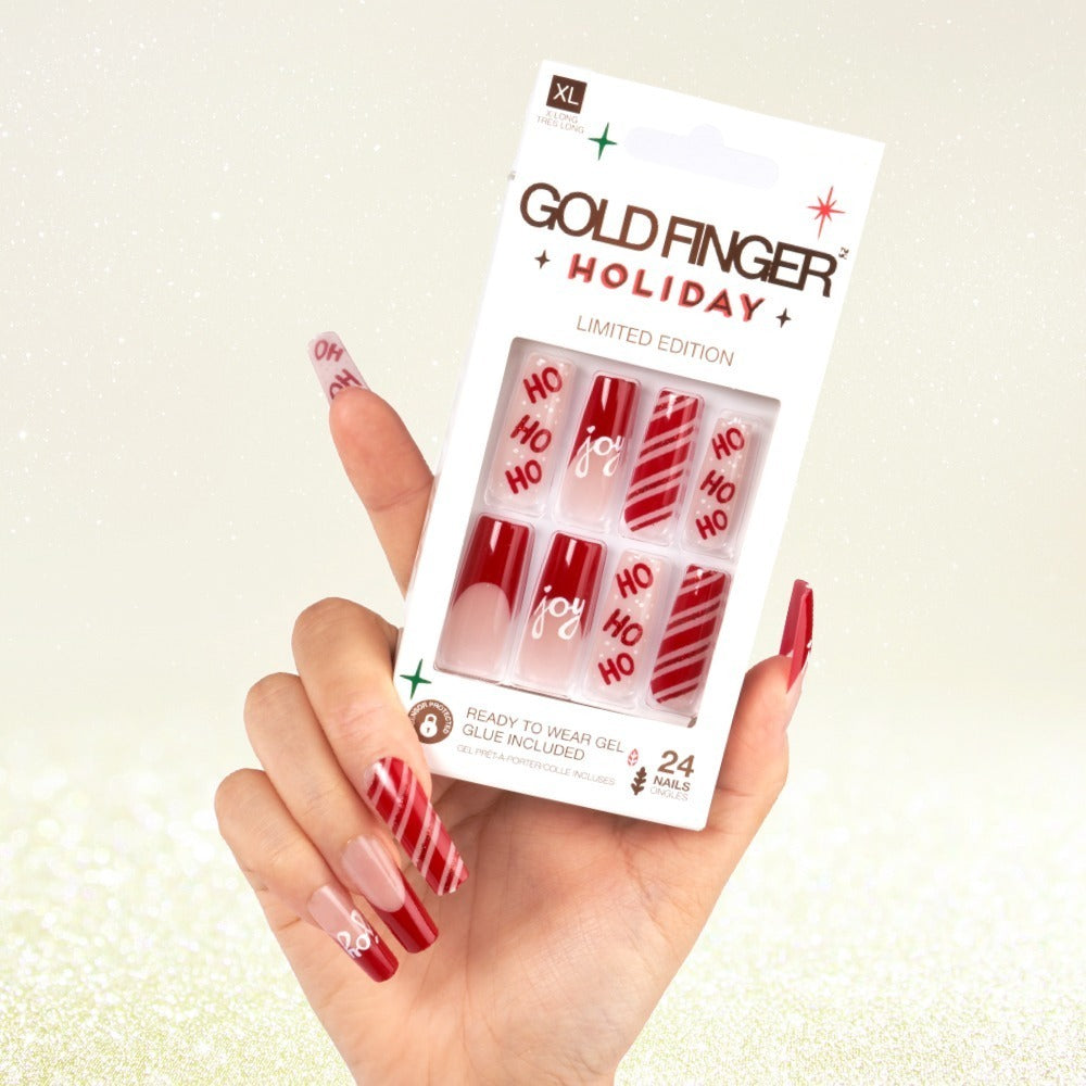 Kiss Goldfinger Gel Glam Manicure Nail Tips Press On Long Pink Almond Glue  Gfc11 Reviews 2024